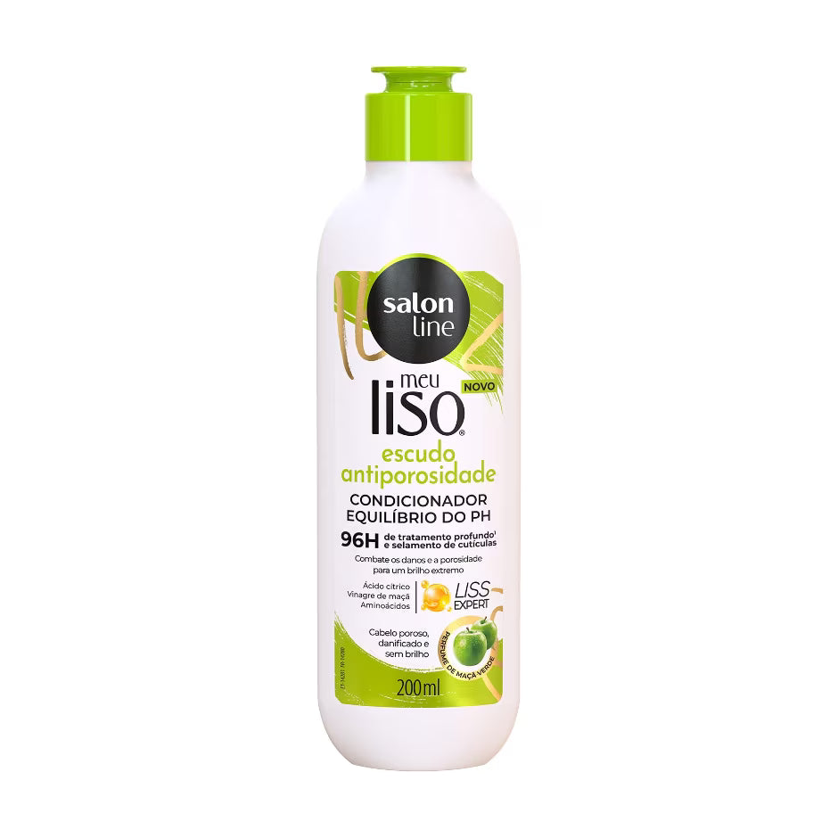 Kit Shampoo 300ml + Condicionador 200ml Meu Liso Escudo Antiporosidade