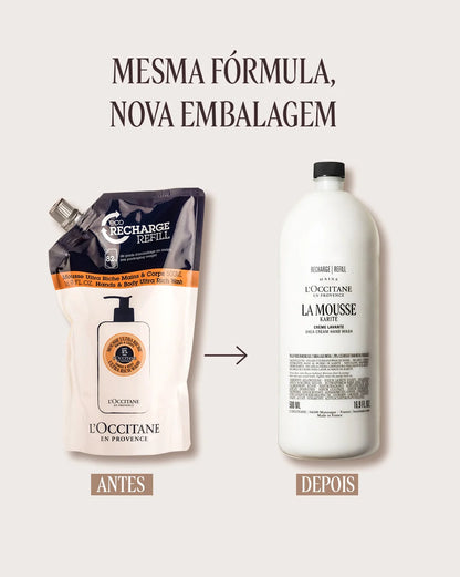 Eco-Refil Sabonete Líquido para Mãos Karité La Mousse