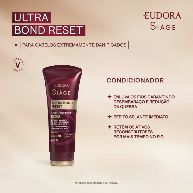 Condicionador Siàge Ultra Bond Reset 200ml - Eudora