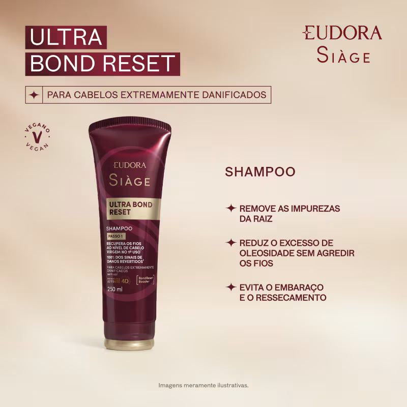 Shampoo Siàge Ultra Bond Reset 250ml - Eudora