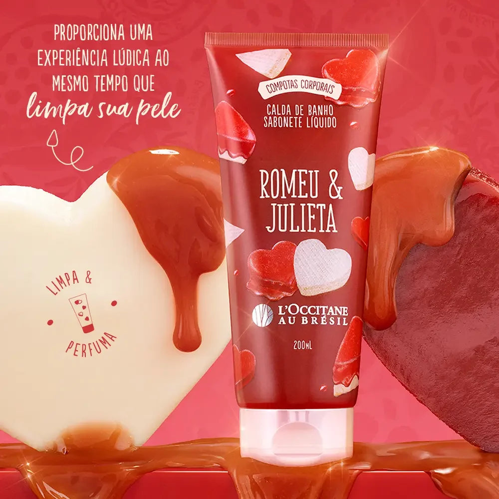 Calda de Banho Sabonete Líquido Romeu e Julieta 200mL