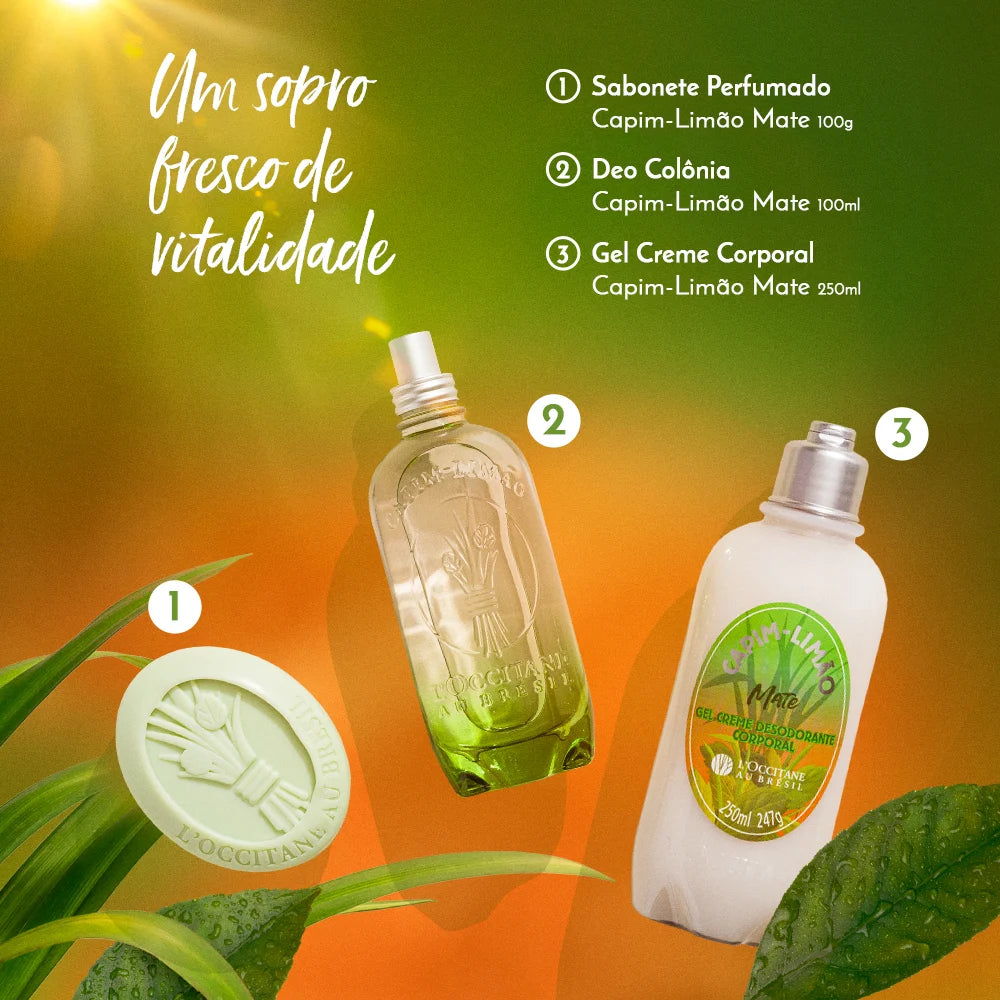Deo Colônia Capim-Limão Mate 100ml