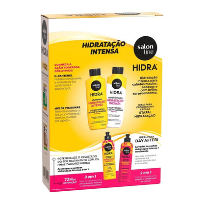 Kit Shampoo e Condicionador Hidra D-Pantenol e Mix de Vitaminas Salon Line 300ml