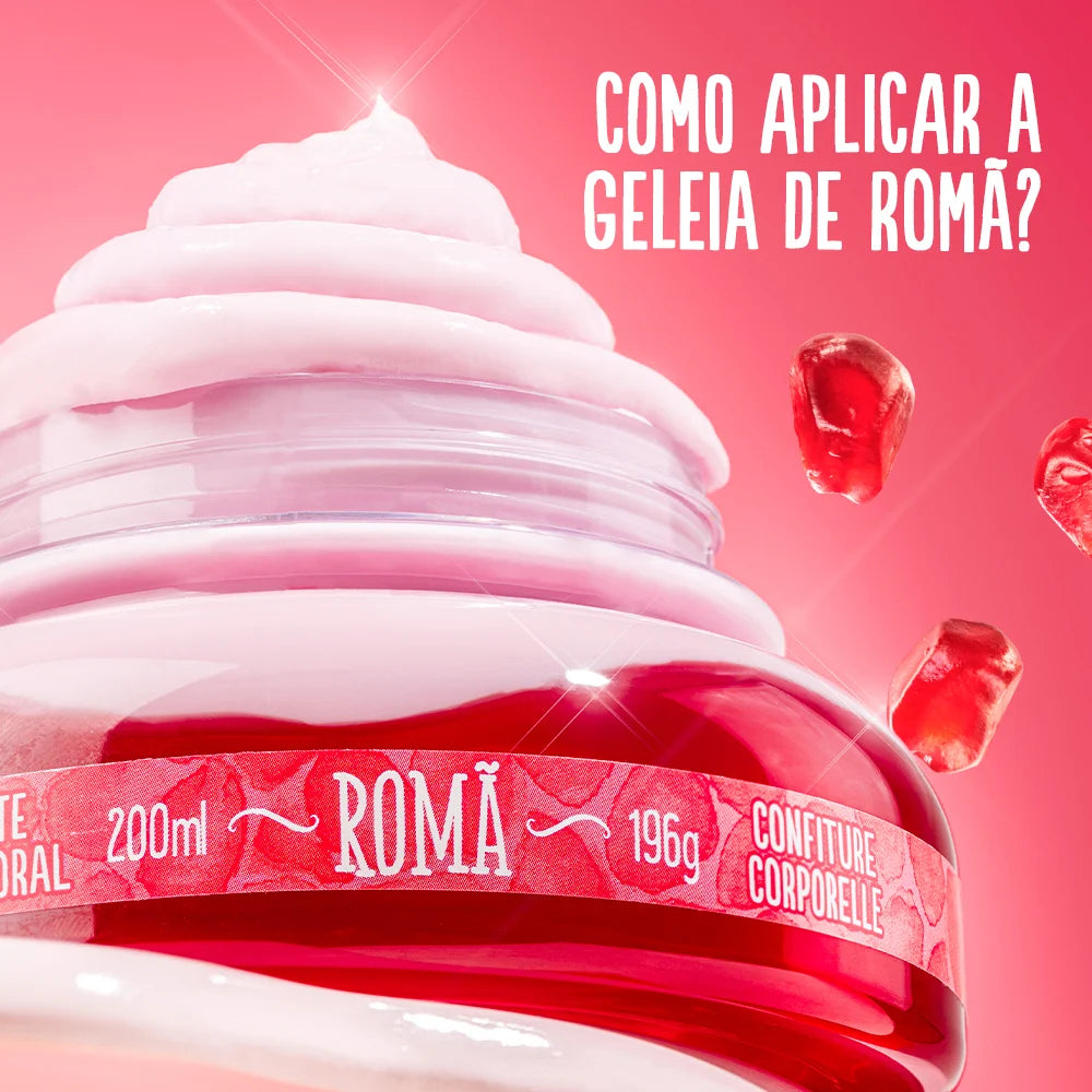 Geleia Hidratante Desodorante Corporal Romã 200ml