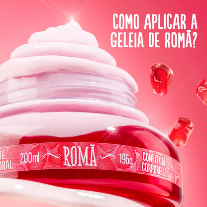 Geleia Hidratante Desodorante Corporal Romã 200ml