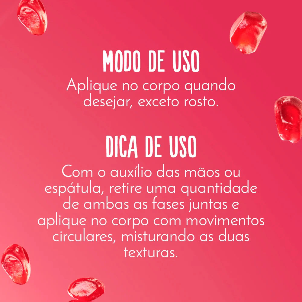 Geleia Hidratante Desodorante Corporal Romã 200ml