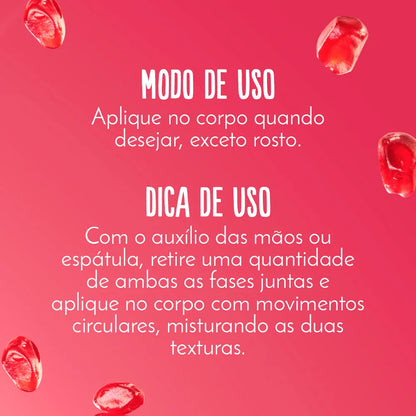 Geleia Hidratante Desodorante Corporal Romã 200ml
