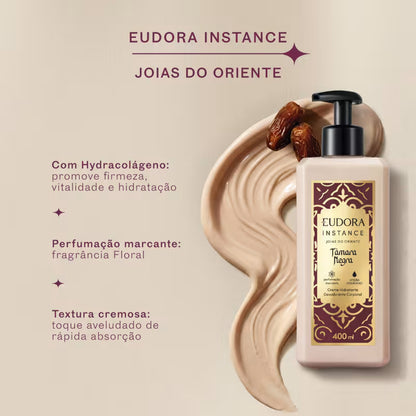 Creme Hidratante Desodorante Corporal Instance Tâmara Negra 400ml