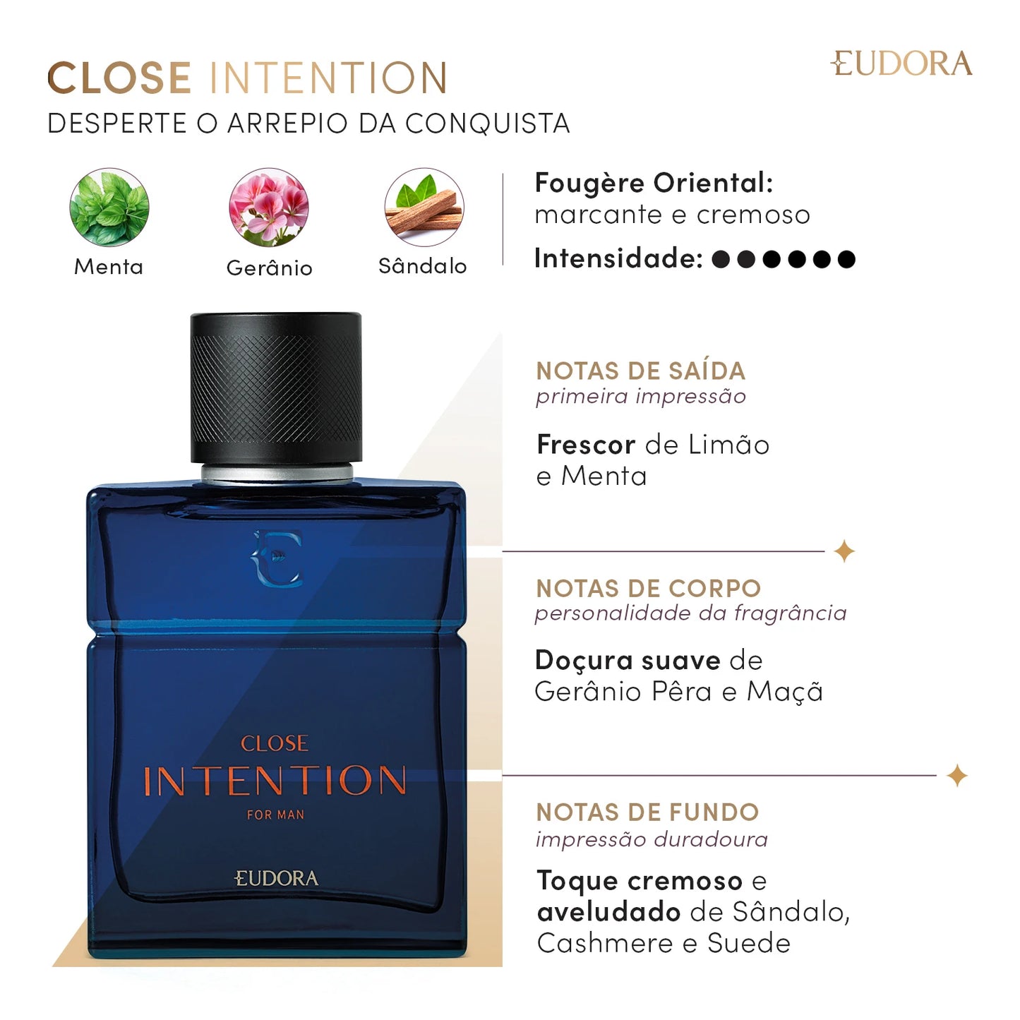 Close Intention Desodorante Colônia 100Ml-EUDORA